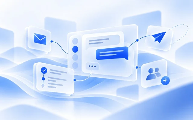 Digital communication and project inquiry workflow.