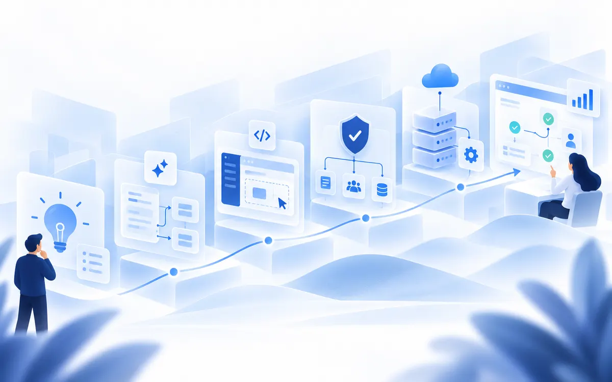 AI product development readiness for B2B SaaS illustration