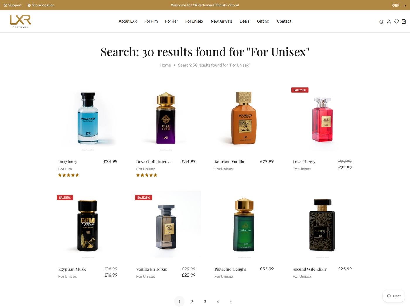 LXR Perfumes product experience - 014 Search Type Product Options Fields Title Vendor Product Type Variants