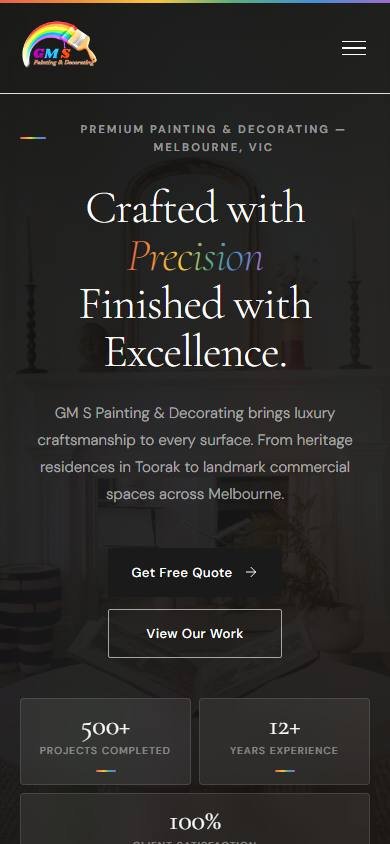 GMS Painting & Decorating evidence thumbnail - Mobile homepage