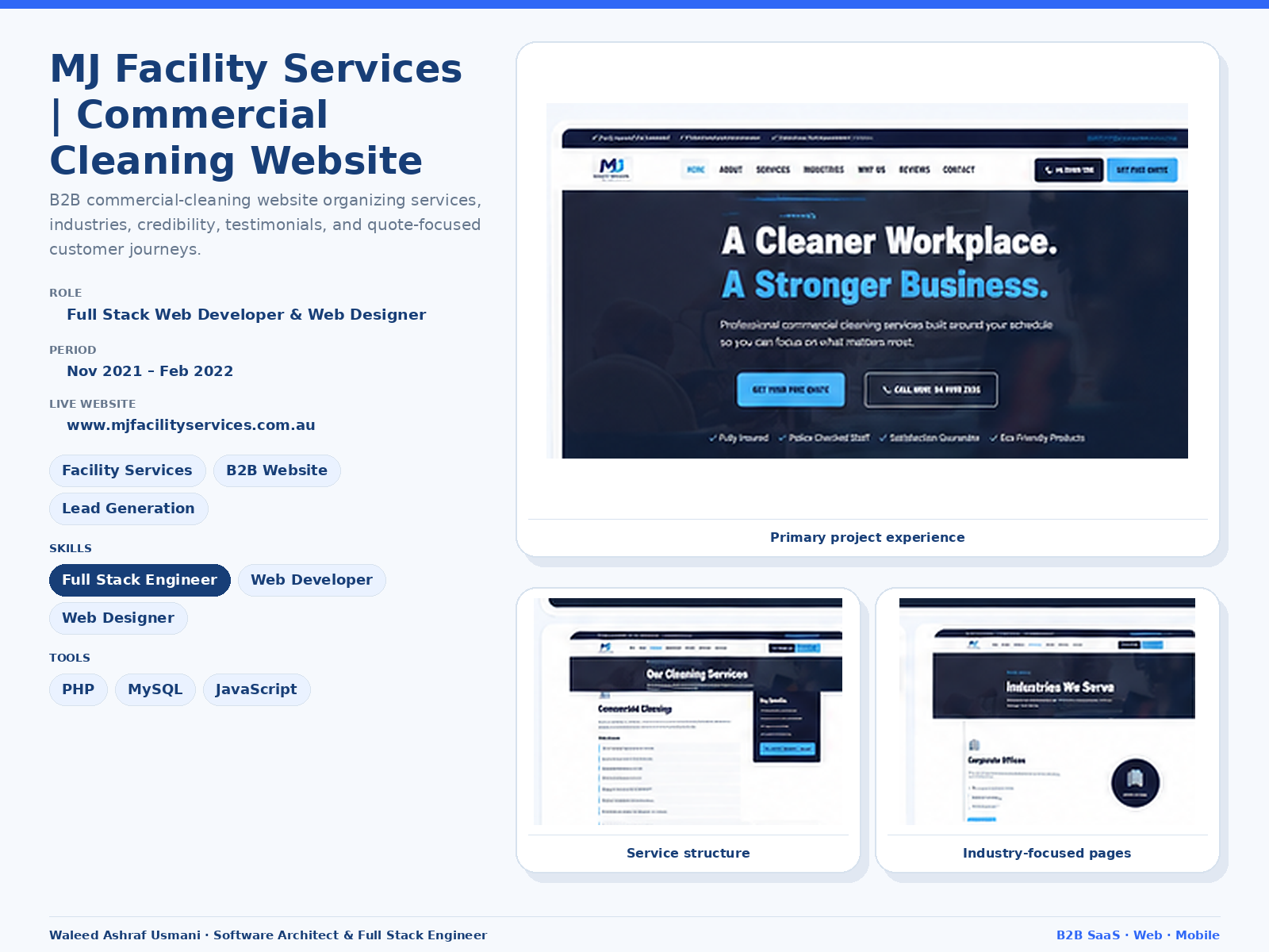 MJ Facility Services project cover