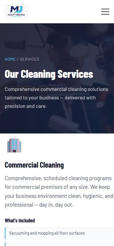 MJ Facility Services - Mobile services