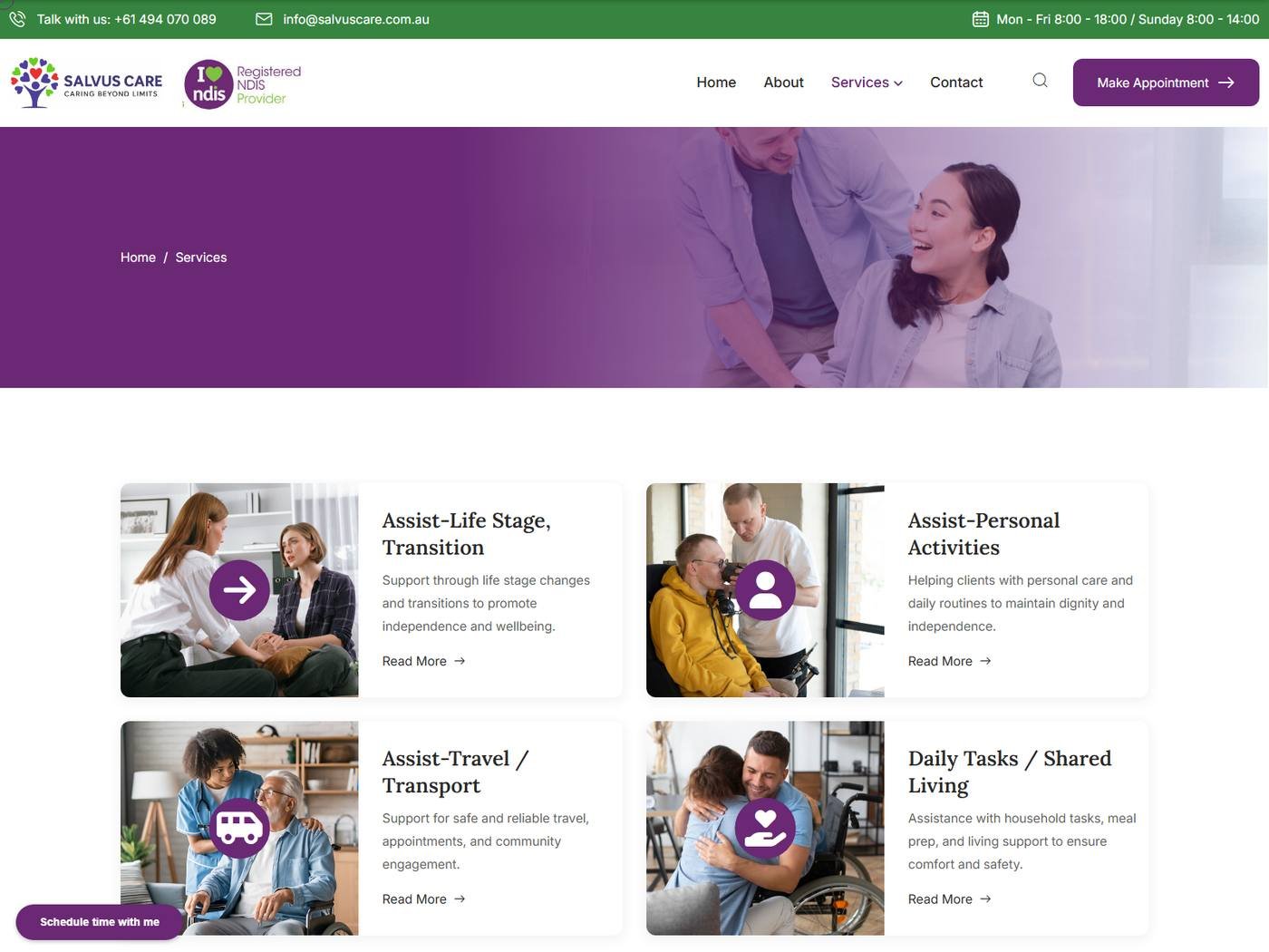 Salvus Care evidence thumbnail - Services
