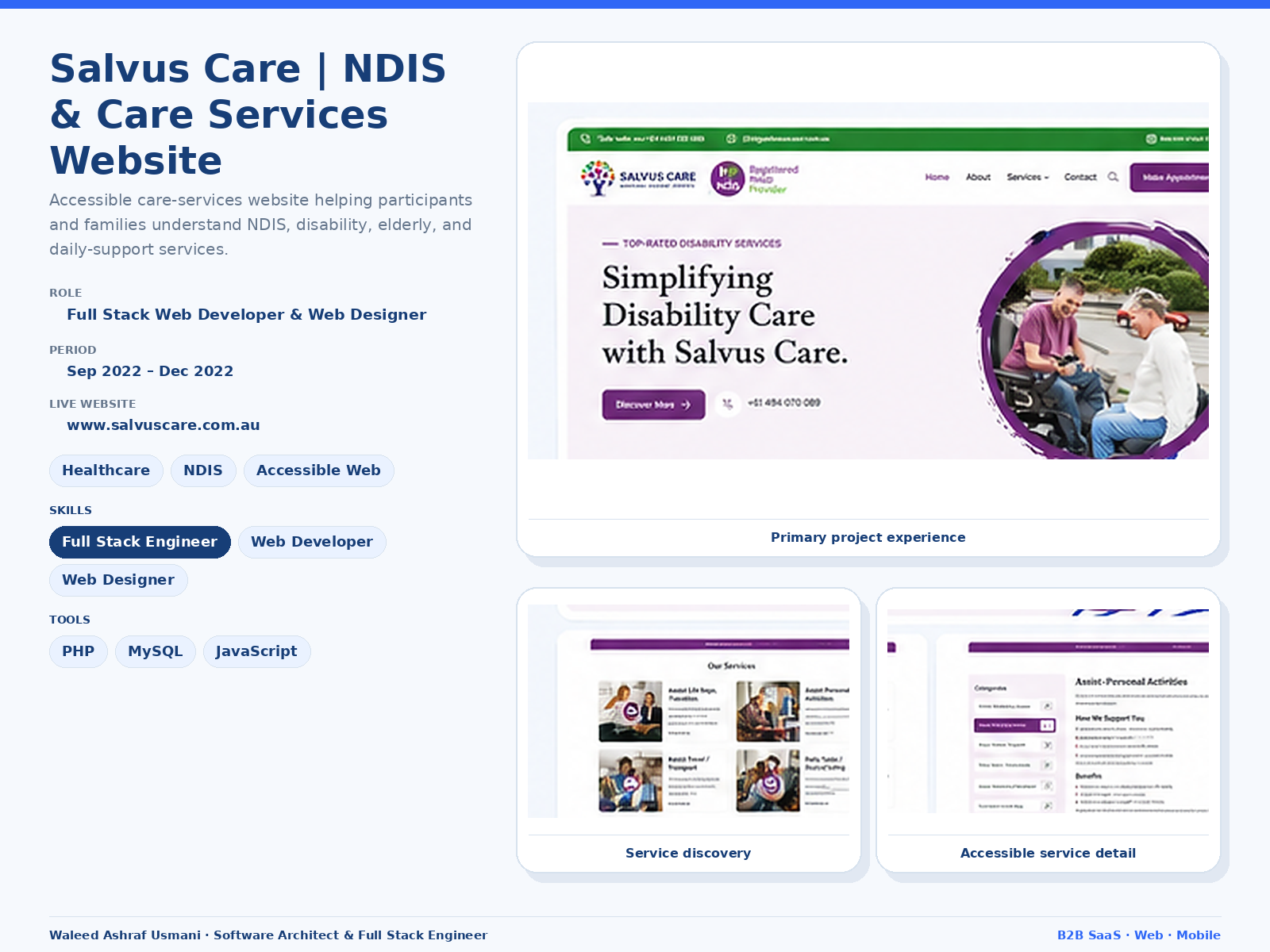 Salvus Care project cover