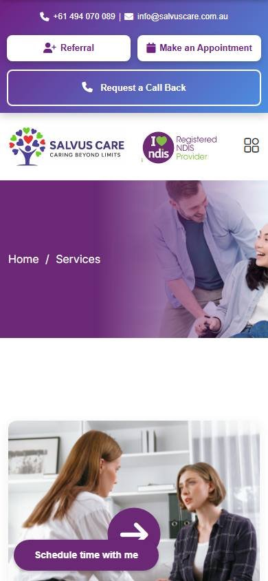 Salvus Care - Mobile services