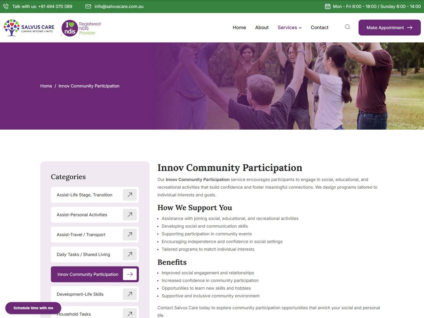 Salvus Care - Community participation