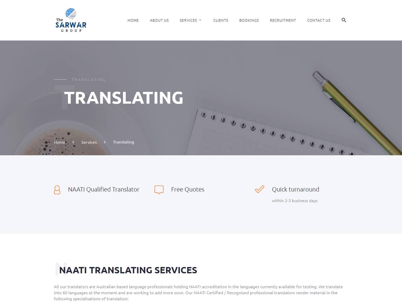 The Sarwar Group - Translation