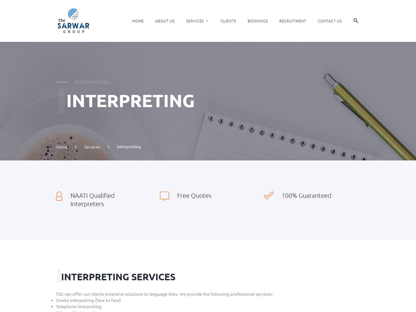 The Sarwar Group - Interpreting