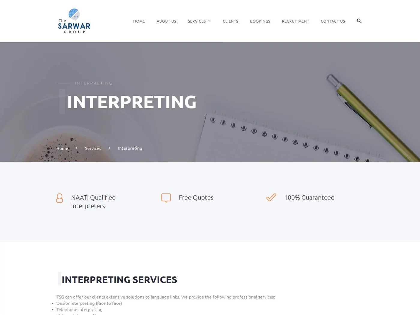 The Sarwar Group — Interpreting