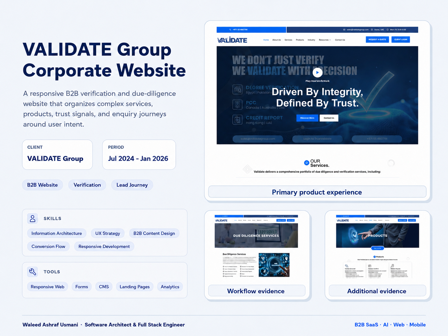 VALIDATE Group official cover