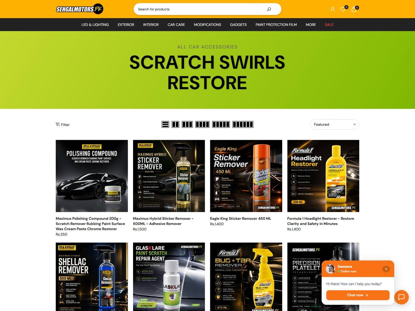 Sehgal Motors product experience - 080 Collections Scratch Swirls Restore