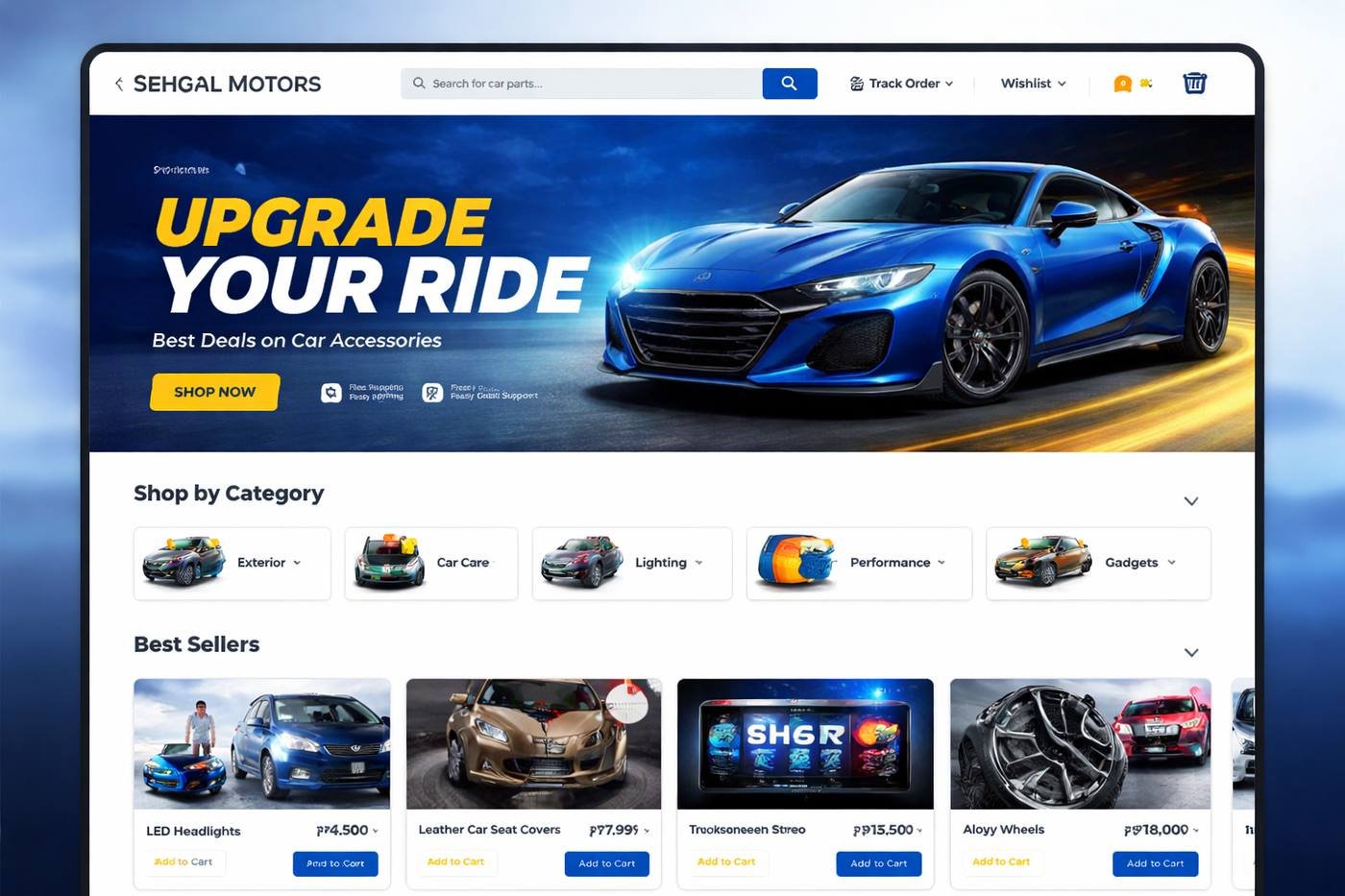 Sehgal Motors product experience - Image1