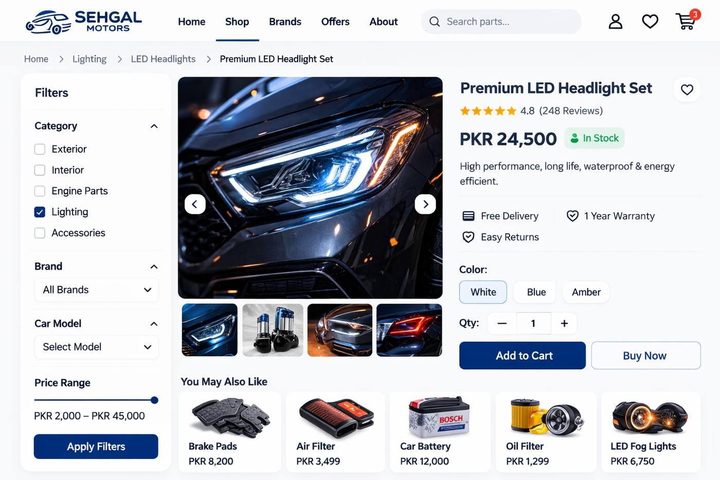Sehgal Motors product experience - Image2