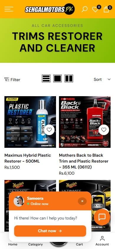 Sehgal Motors - Mobile product listing